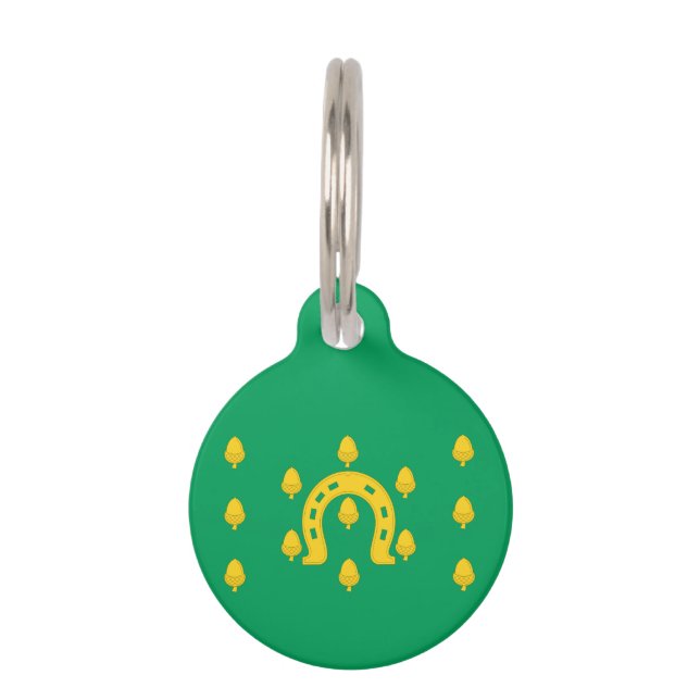 Flag of Rutland Pet ID Tag (Back)