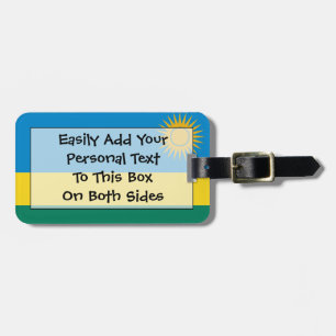 Flag of Rwanda Easy ID Personal Luggage Tag