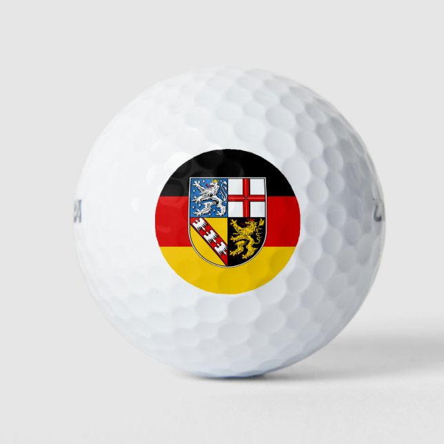 Flag of Saarland Golf Balls (Front)