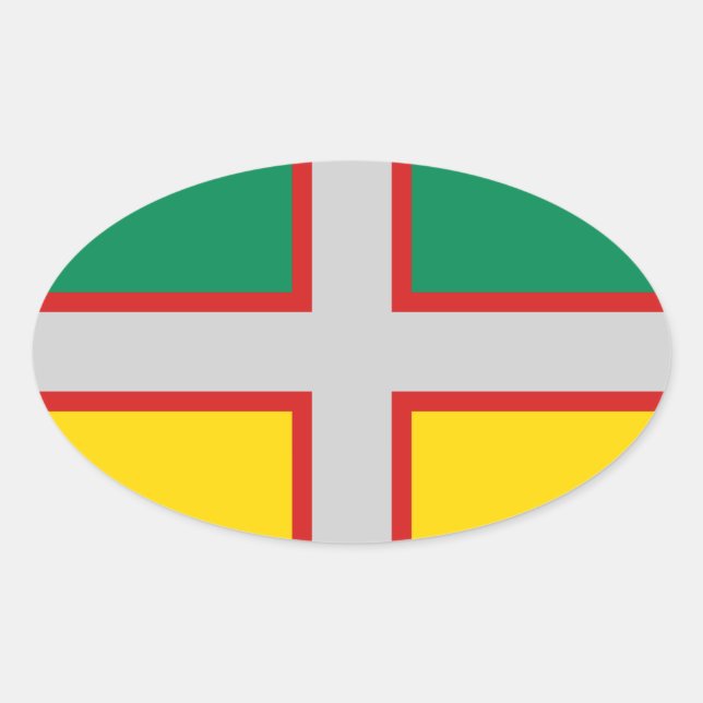 Flag of Saguenay–Lac-Saint-Jean (QUÉBEC) Oval Sticker (Front)