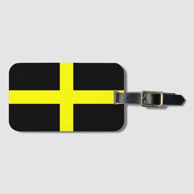 Flag of Saint David (Wales) Luggage Tag (Front Horizontal)
