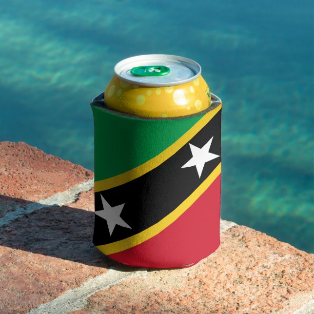 Flag of Saint Kitts and Nevis Can Cooler (In Situ Pool)