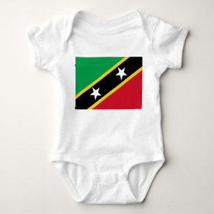 Flag of Saint Kitts and Nevis (Caribbean) Baby Bodysuit