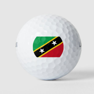Flag of Saint Kitts and Nevis (Caribbean) Golf Balls