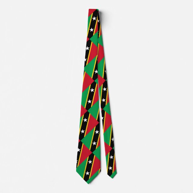 Flag of Saint Kitts and Nevis Tie (Front)