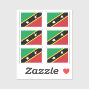 Flag of Saint Kitts & Nevis Collection pack of 6