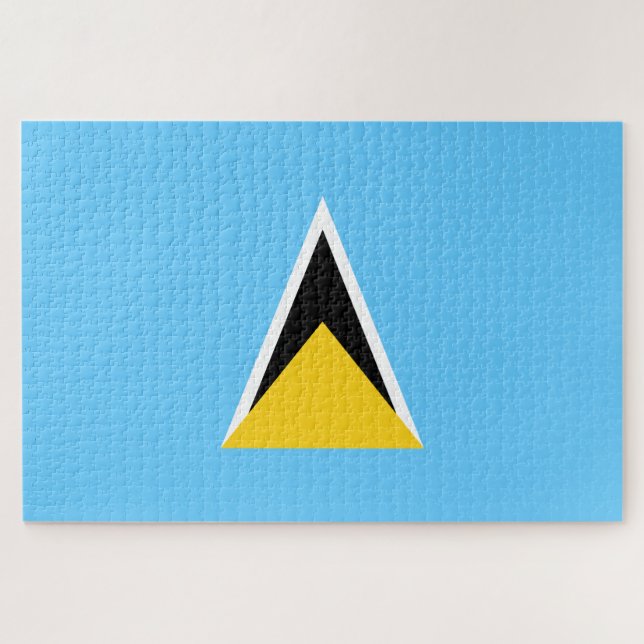 Flag of Saint Lucia Jigsaw Puzzle (Horizontal)