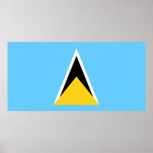 Flag of Saint Lucia Poster