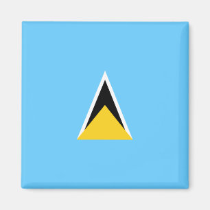 Flag of Saint Lucia (St Lucia) (Caribbean) Magnet
