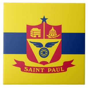 Flag of Saint Paul (Minnesota) Ceramic Tile