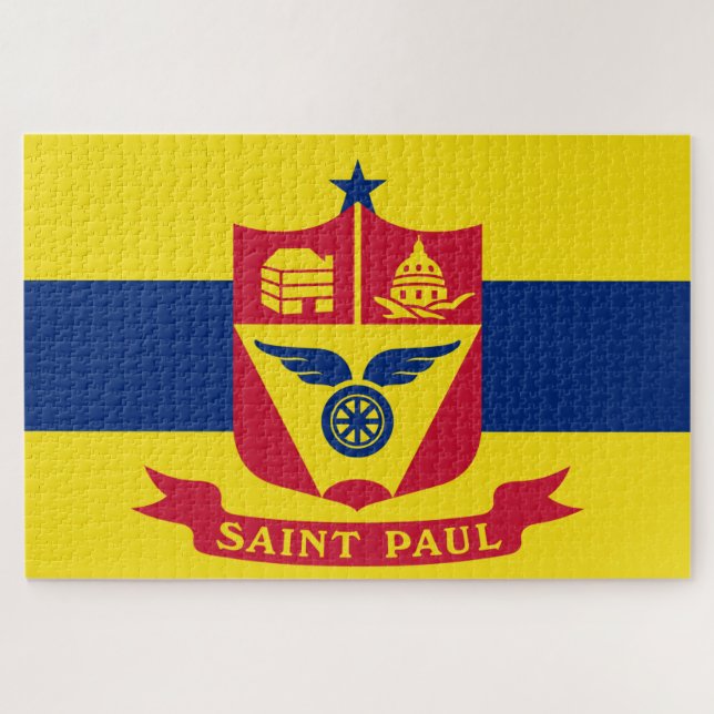 Flag of Saint Paul (Minnesota) Jigsaw Puzzle (Horizontal)