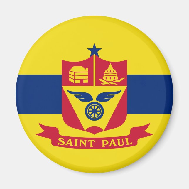 Flag of Saint Paul (Minnesota) Magnet (Front)