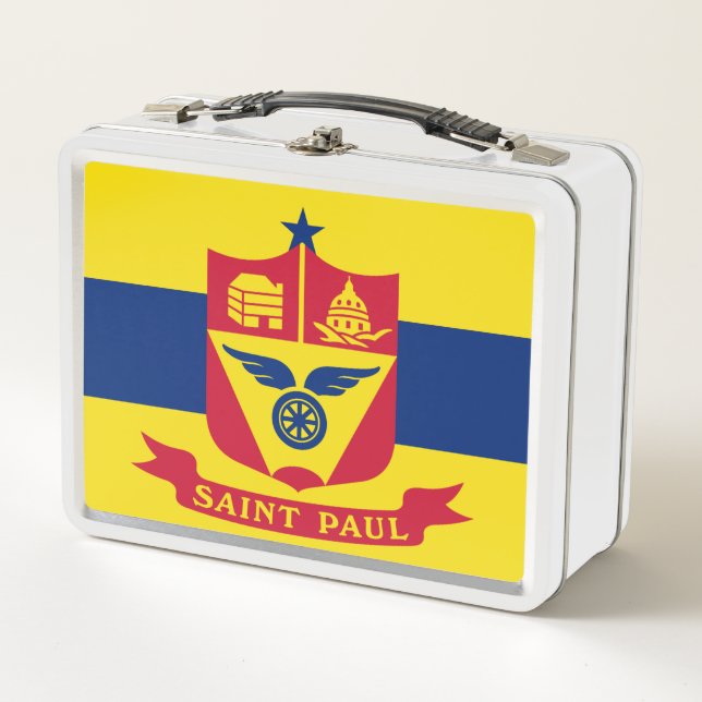 Flag of Saint Paul (Minnesota) Metal Lunch Box (Front)