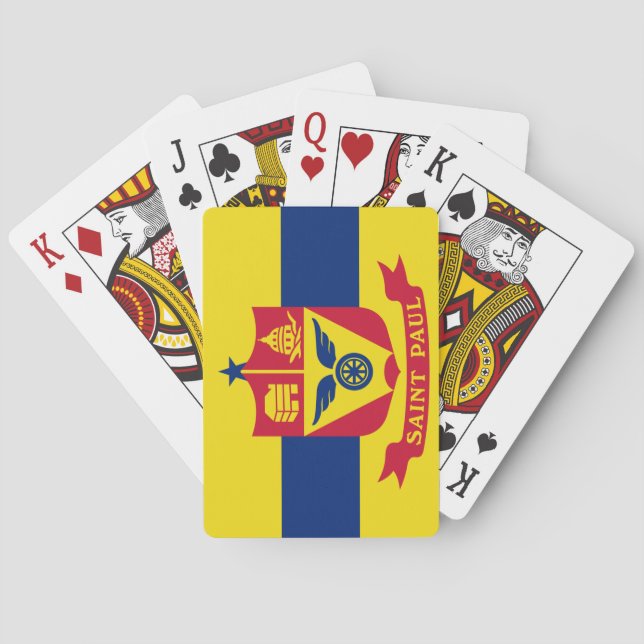 Flag of Saint Paul (Minnesota) Playing Cards (Back)