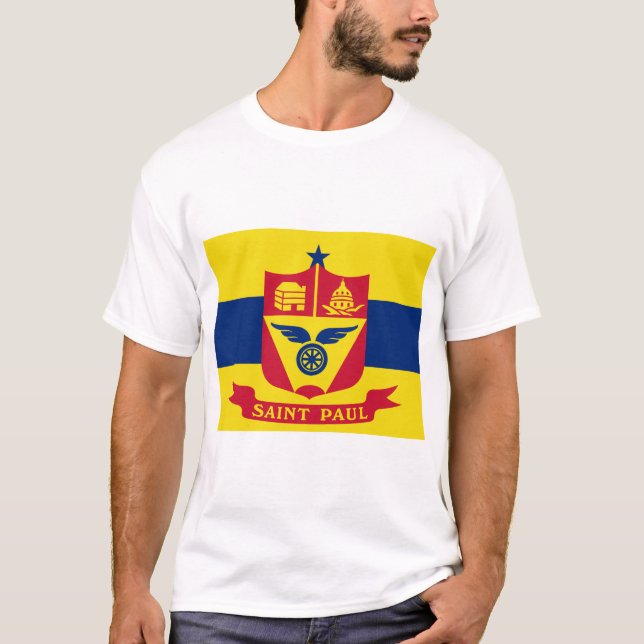 Flag of Saint Paul (Minnesota) T-Shirt (Front)