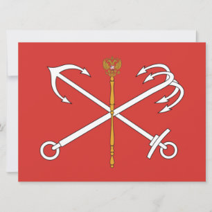 Flag of Saint Petersburg (Russia) Card