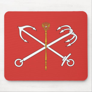 Flag of Saint Petersburg (Russia) Mouse Pad