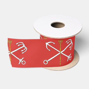 Flag of Saint Petersburg (Russia) Satin Ribbon