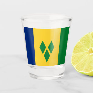 Flag of Saint Vincent and the Grenadines Shot Glass