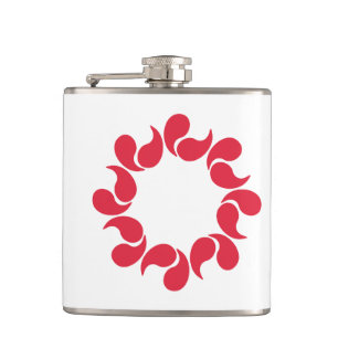 Flag of Saitama Prefecture, Japan Hip Flask