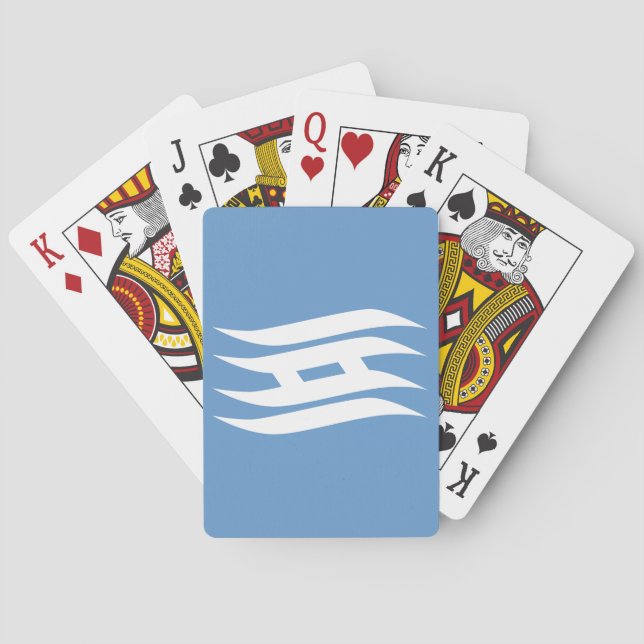 Flag of Saitama Prefecture, Japan Playing Cards (Back)