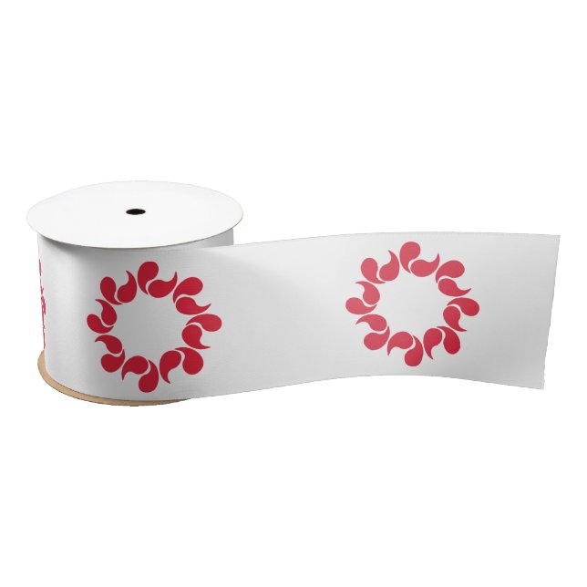 Flag of Saitama Prefecture, Japan Satin Ribbon (Spool)