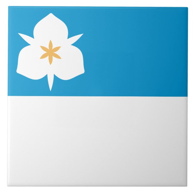 Flag of Salt Lake City (Utah) Ceramic Tile (Front)