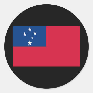 Flag of Samoa Classic Round Sticker