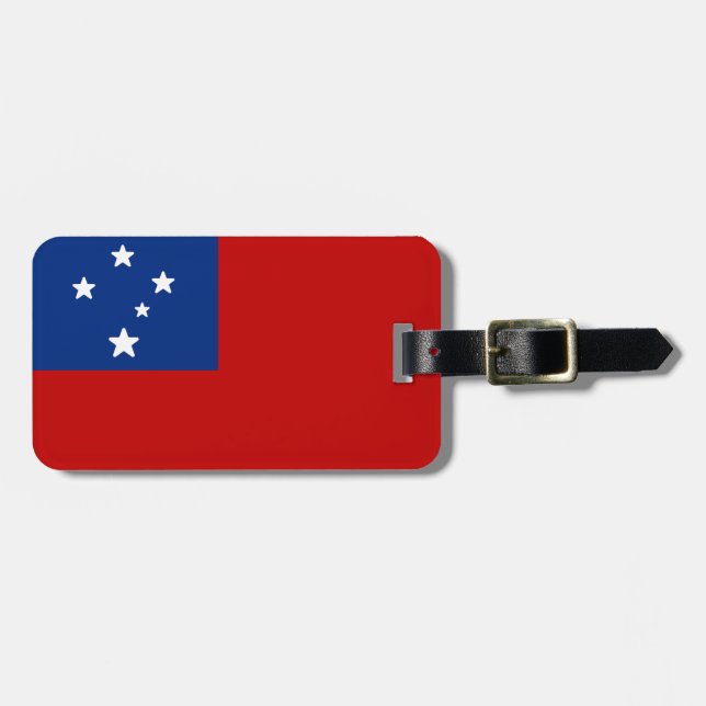 Flag of Samoa Luggage Tag (Front Horizontal)