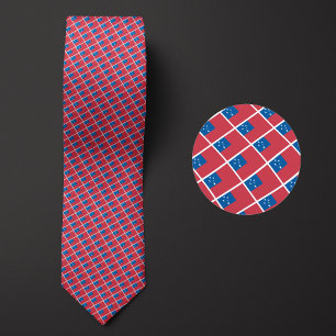 Flag of Samoa Pattern Tie