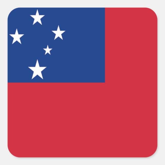 Flag of Samoa Square Sticker (Front)