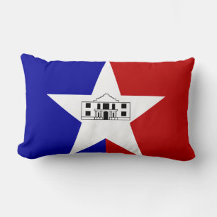 Flag of San Antonio, Texas Lumbar Pillow