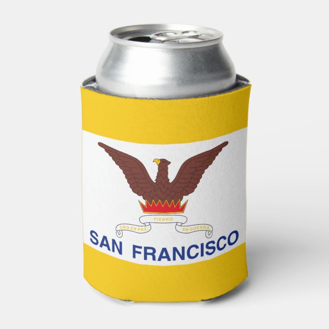 Flag of San Francisco, California Can Cooler (Can Front)