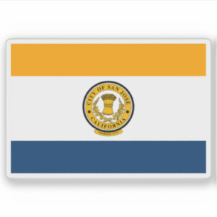Flag of San Jose (San José), California, USA