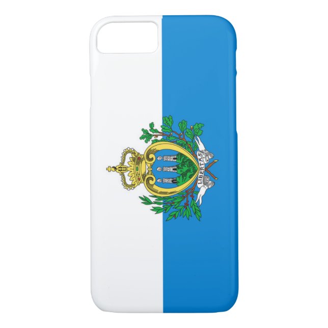 Flag of San Marino Case-Mate iPhone Case (Back)