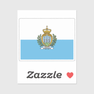 Flag of San Marino custom-cut