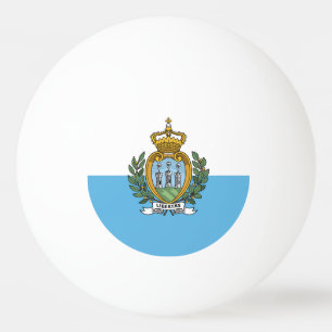 Flag of San Marino / Sammarinese flag Ping Pong Ball