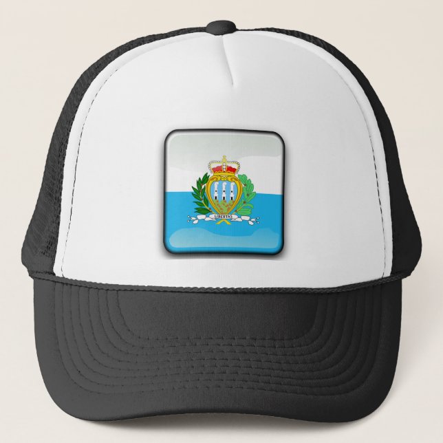 Flag of San Marino Trucker Hat (Front)