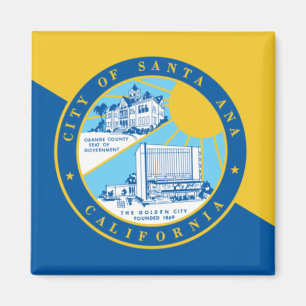 Flag of Santa Ana (California) Magnet