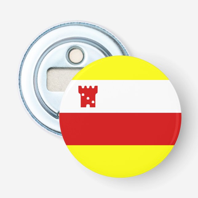 Flag of Santa Barbara, California Bottle Opener (Front)