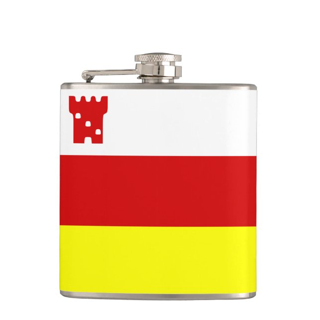 Flag of Santa Barbara, California Flask (Front)