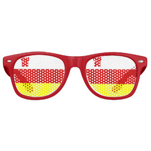 Flag of Santa Barbara, California Retro Sunglasses