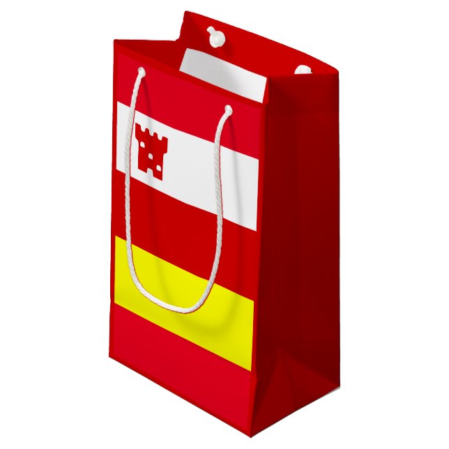Flag of Santa Barbara, California Small Gift Bag (Front Angled)