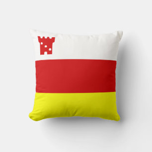 Flag of Santa Barbara, California Throw Pillow