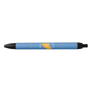Flag of Santa Clara (US county, California) Black Ink Pen