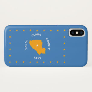 Flag of Santa Clara (US county, California) iPhone X Case