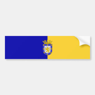 Flag of Santiago (Chile) Bumper Sticker