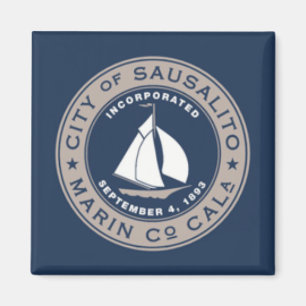 Flag of Sausalito, California Magnet