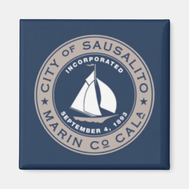 Flag of Sausalito, California Magnet (Front)