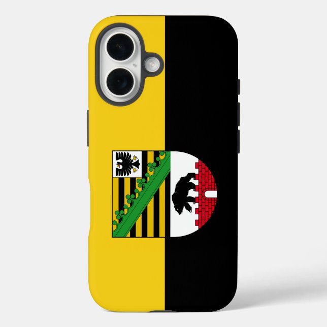 Flag of Saxony-Anhalt  Case-Mate iPhone Case (Back)